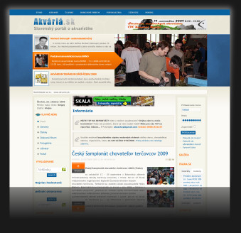 Internetový portál www.akvaria.sk