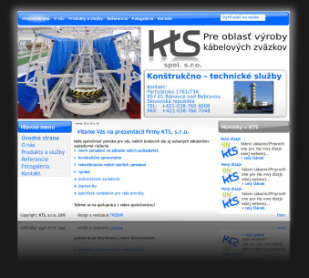 Internetová prezentácia www.kts-bn.sk